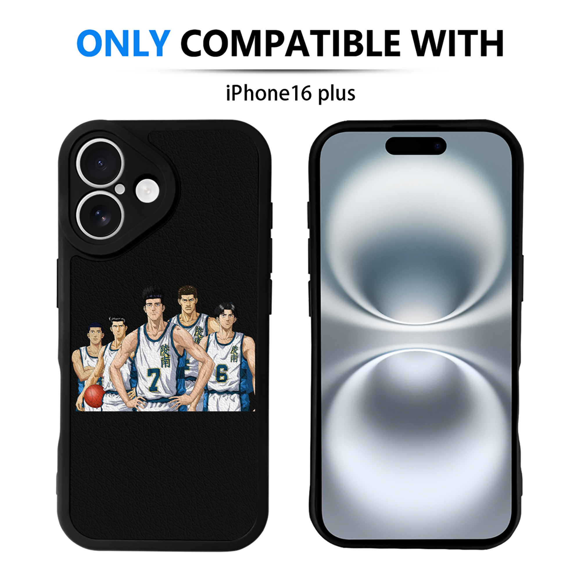 （画像用） SLAM DUNK／スラムダンク 【iPhone 16シリーズ対応】シリコンスマホケース（レザー調） 材質：シリコン